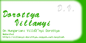 dorottya villanyi business card